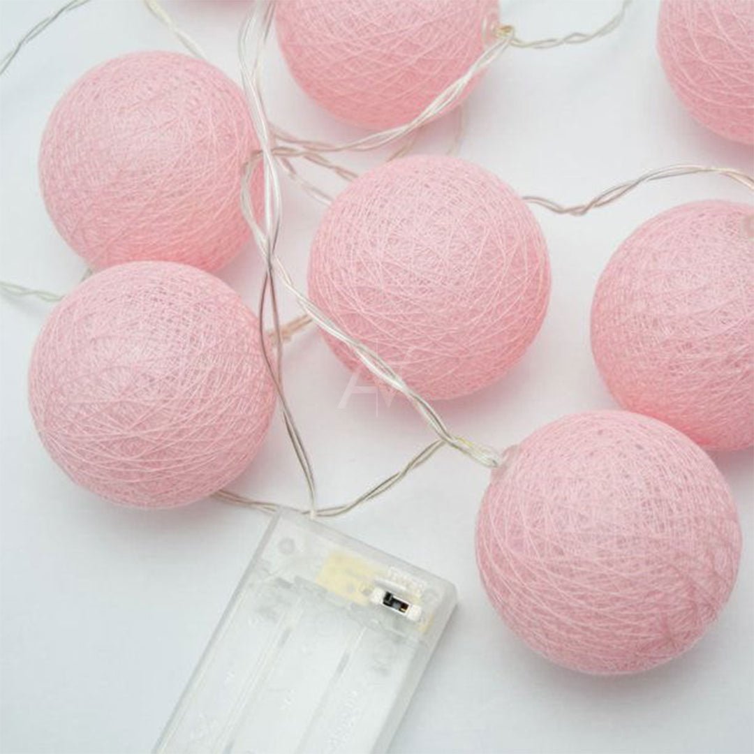 Pink Thread Ball Light - aliakbardecoration