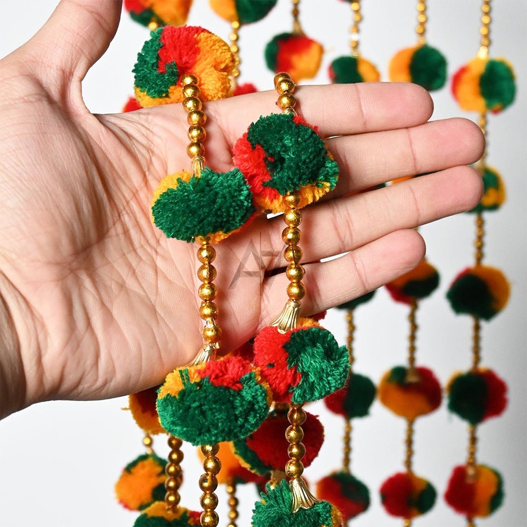 Pom Pom Garland 12 Pcs - aliakbardecoration