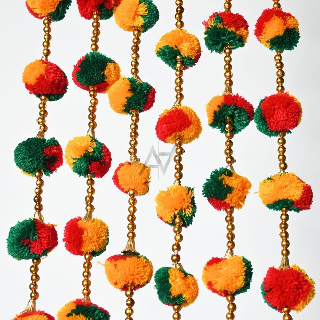Pom Pom Garland 12 Pcs - aliakbardecoration