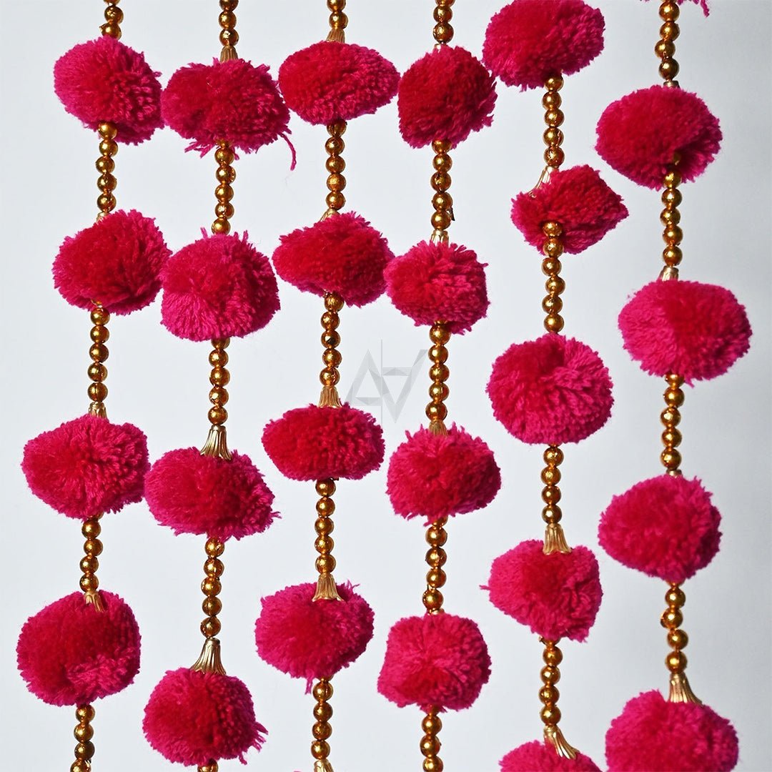 Pom Pom Garland 12 Pcs - aliakbardecoration