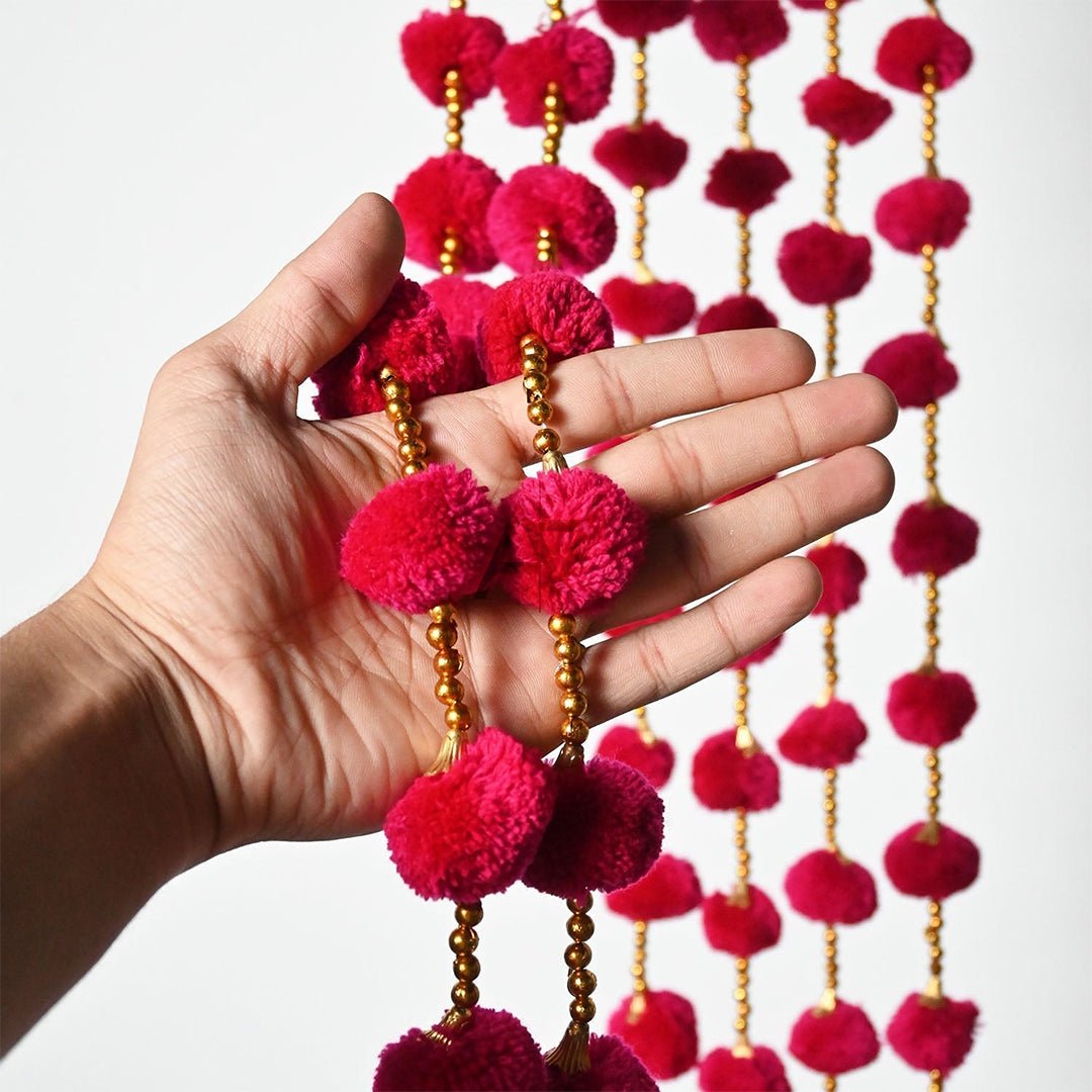 Pom Pom Garland 12 Pcs - aliakbardecoration