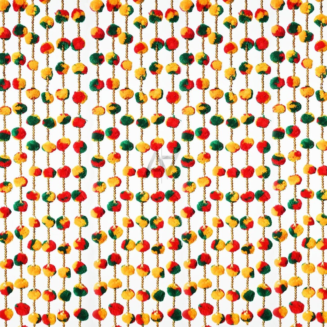 Pom Pom Garland 12 Pcs - aliakbardecoration