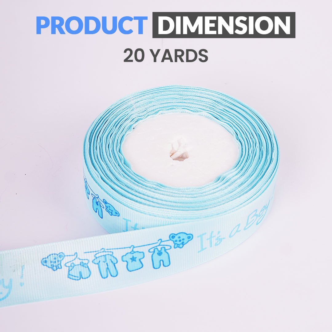 Printed Ribbons Its a Boy 20 Yard - aliakbardecoration