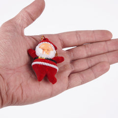 Small Hanging 6 Pcs santa claus For Chistmas Decor