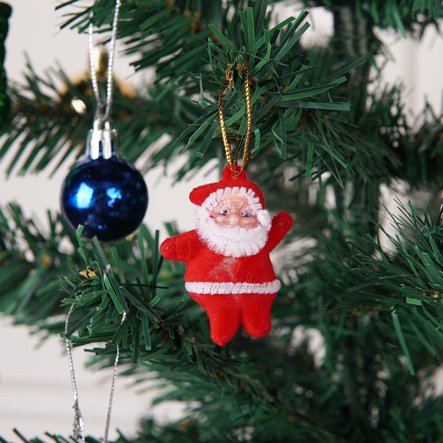 Small Hanging 6 Pcs santa claus For Chistmas Decor