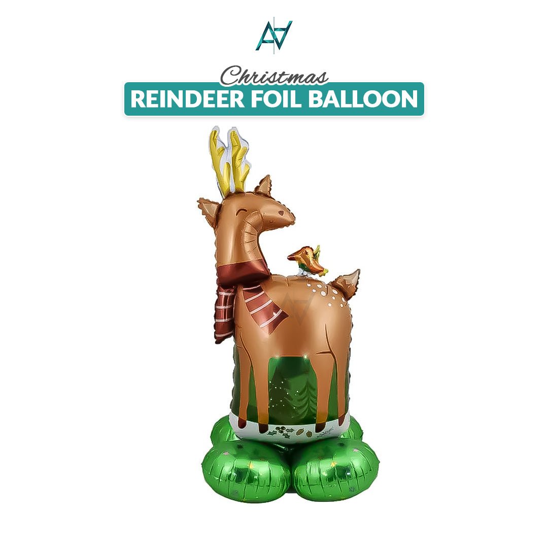 Reindeer Foil Balloon – Standing Balloon Decoration - aliakbardecoration