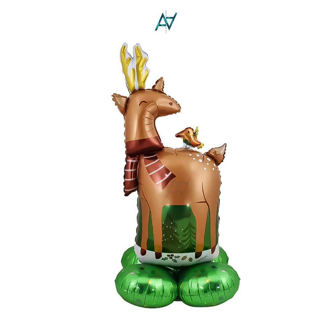Reindeer Foil Balloon – Standing Balloon Decoration - aliakbardecoration