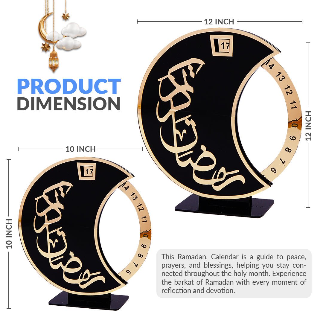 Rotatable Ramadan Advent Calendar - aliakbardecoration