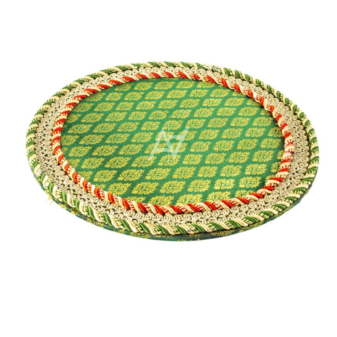 Round Shaped Decorated Tray - aliakbardecoration