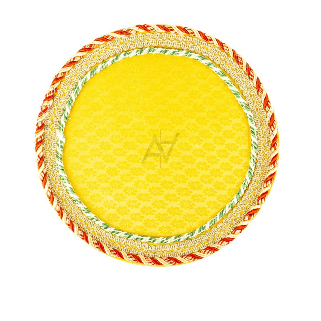 Round Shaped Decorated Tray - aliakbardecoration
