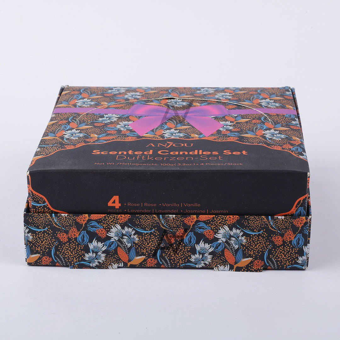 Scented Jar Candles | Pack of 4 | For Room Decor - aliakbardecoration