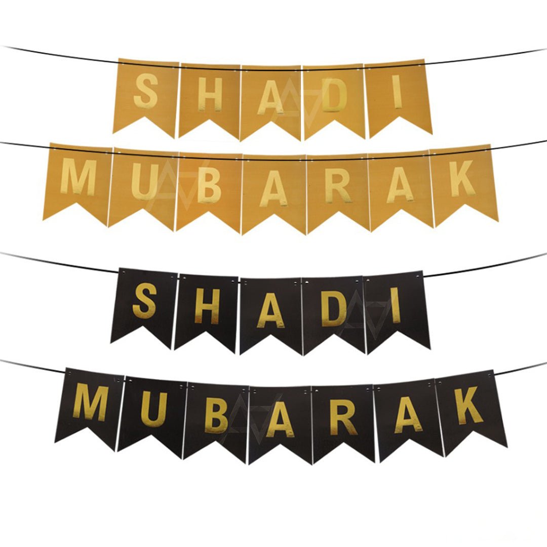 Shadi Mubarak Hanging Banner - aliakbardecoration