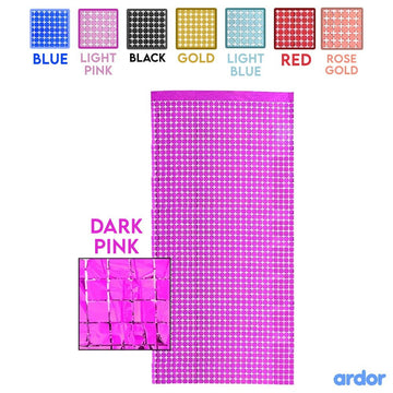 Small Box Foil Curtains - aliakbardecoration