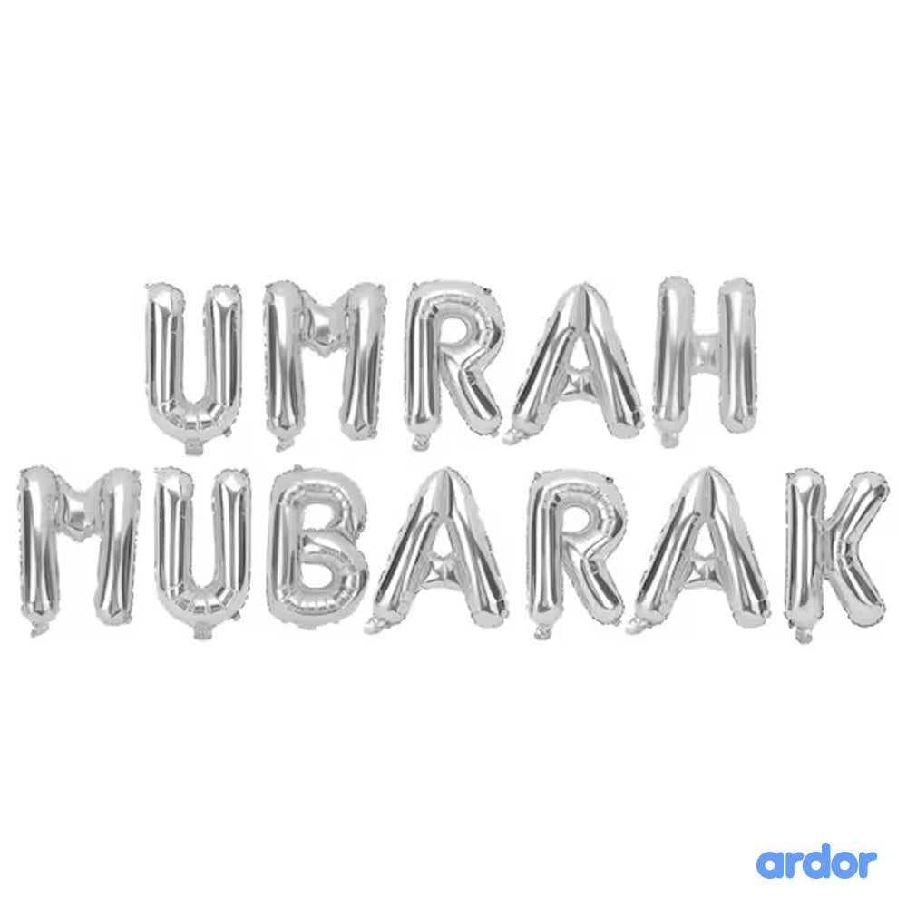 Umrah Mubarak Foil Balloon - aliakbardecoration