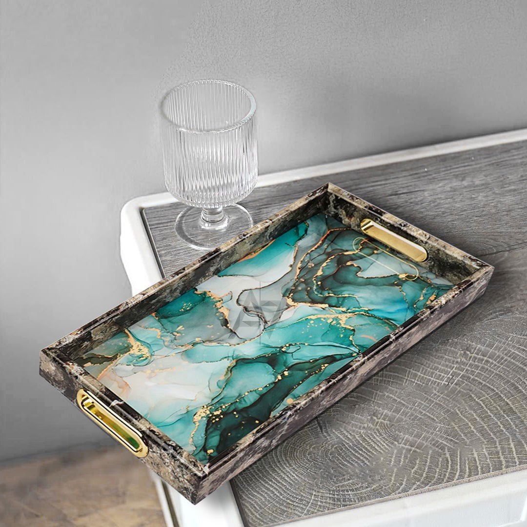 Wedding Tray Square Shape 2 Pcs Set - aliakbardecoration