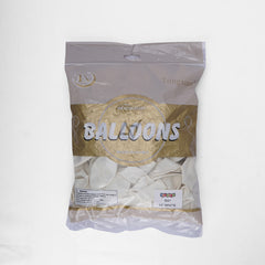 Pack of 100 - 12 Inches - White latex Balloon - Premium Quality Balloons for Parties & Events